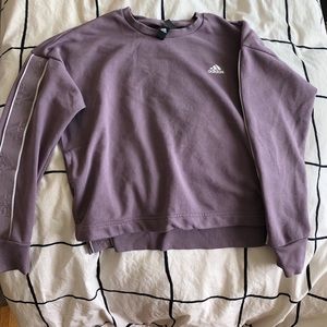 adidas women's changeover tape crewneck sweatshirt